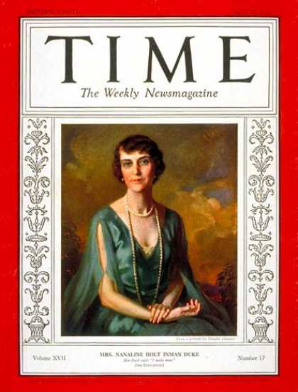 Time - Mrs. Nanaline Duke - Apr. 27, 1931 - Education