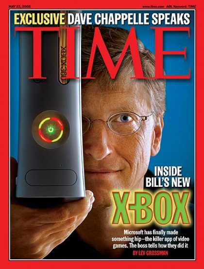 Time - Inside Bill's New X-Box - May 23, 2005 - Bill Gates - Microsoft - Computers - Sc