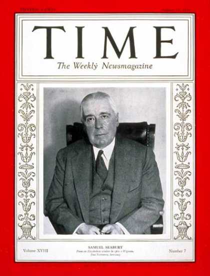 Time - Samuel Seabury - Aug. 17, 1931 - New York - Politics