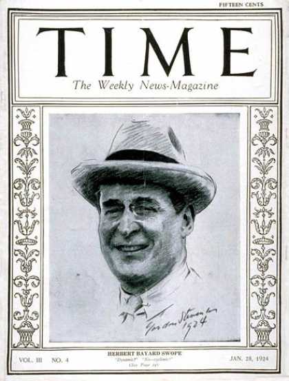 Time - Herbert B. Swope - Jan. 28, 1924 - Movies