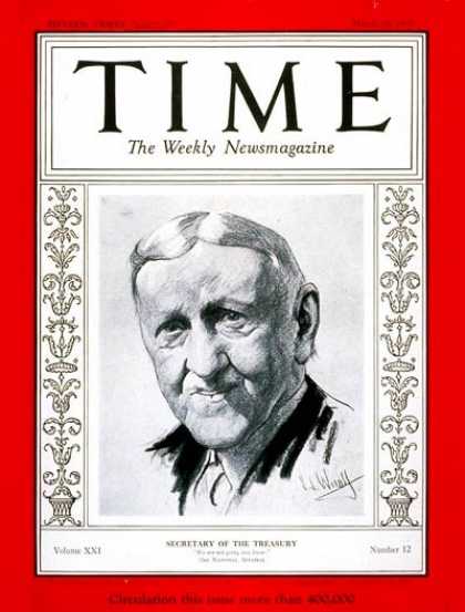 Time - William H. Woodin - Mar. 20, 1933 - Politics