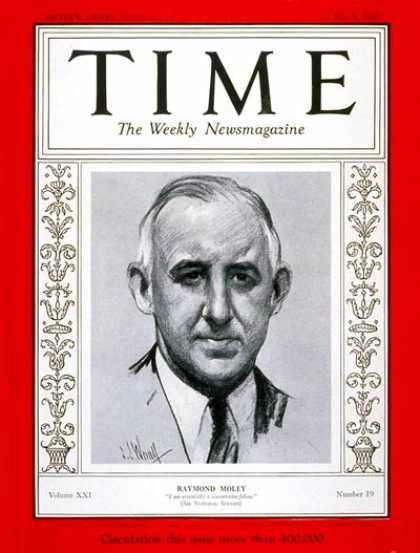 Time - Raymond Moley - May 8, 1933 - Politics