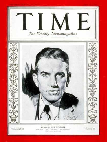 Time - Rexford G. Tugwell - June 25, 1934 - Puerto Rico - Politics