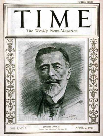 Time - Joseph Conrad - Apr. 7, 1923 - Books