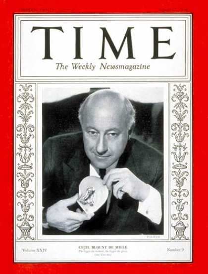Time - Cecil B. DeMille - Aug. 27, 1934 - Directors - Movies