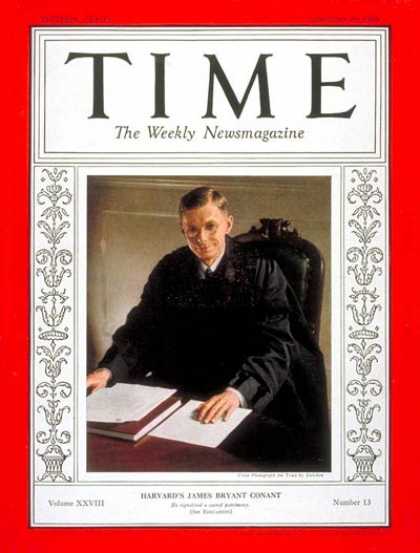 Time - James B. Conant - Sep. 28, 1936 - Harvard - Education