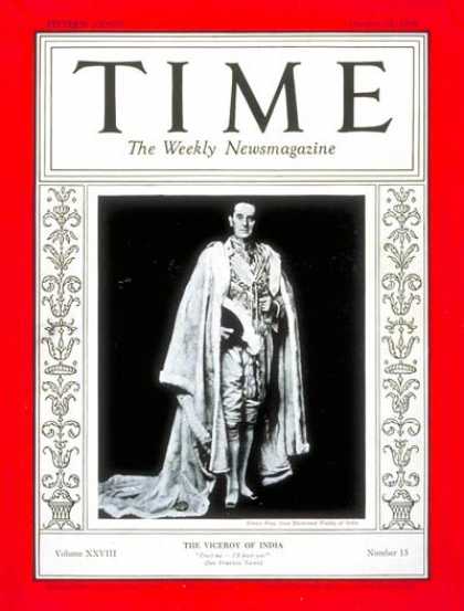 Time - Lord Linlithgow - Oct. 12, 1936 - Great Britain