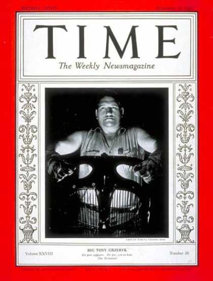 Time - Anthony Grzebyk - Nov. 16, 1936 - Cars - Automotive Industry - Transportation -