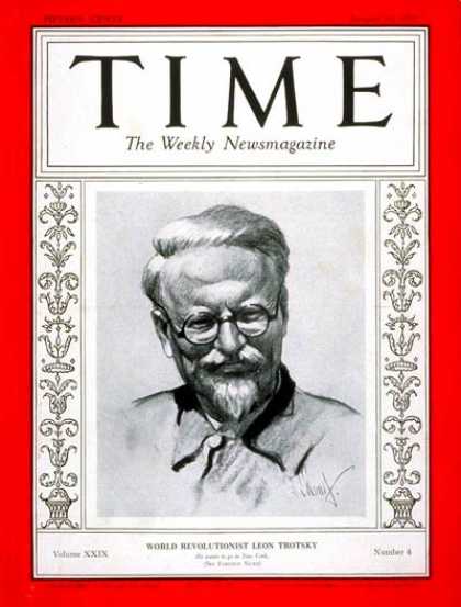 Time - Leon Trotsky - Jan. 25, 1937 - Russia - Revolutionaries