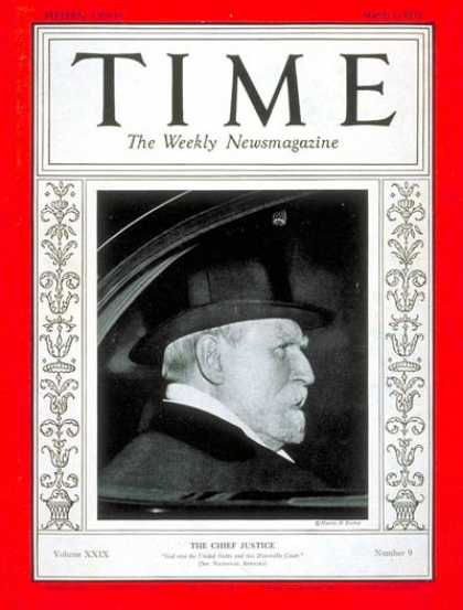 Time - Charles E. Hughes - Mar. 1, 1937 - New York - Politics