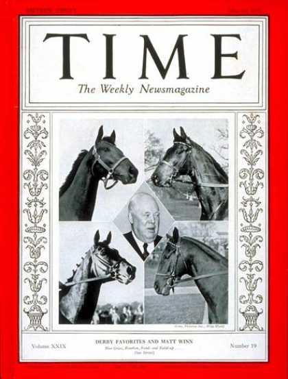 Time - Matt Winn - May 10, 1937 - Horse Racing - Sports
