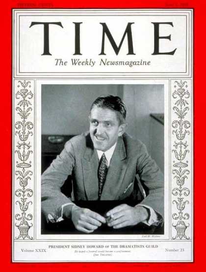 Time - Sidney Howard - June 7, 1937 - Movies