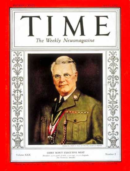 Time - James E. West - July 12, 1937 - Nonprofit Organizations