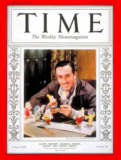 Time - Walt Disney - Dec. 27, 1937 - Business - Movies