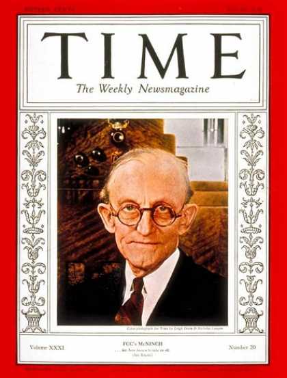 Time - Frank R. McNinch - May 16, 1938 - Politics