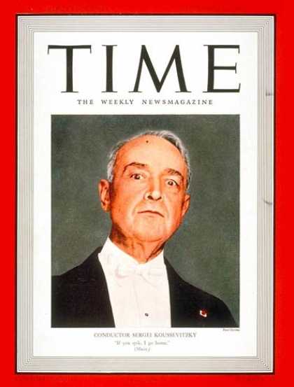 Time - Sergei Koussevitzky - Oct. 10, 1938 - Sergei Koussevitsky - Conductors - Classic