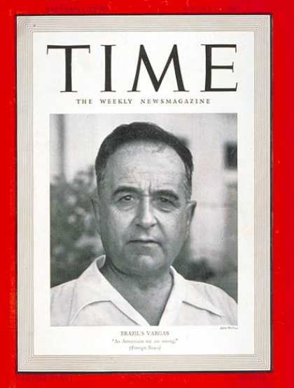 Time - Getulio D. Vargas - Aug. 12, 1940 - Latin America - Brazil