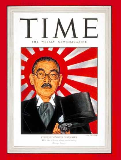 Time - Yosuke Matsuoka - July 7, 1941 - Japan - Foreign Minister - World War II