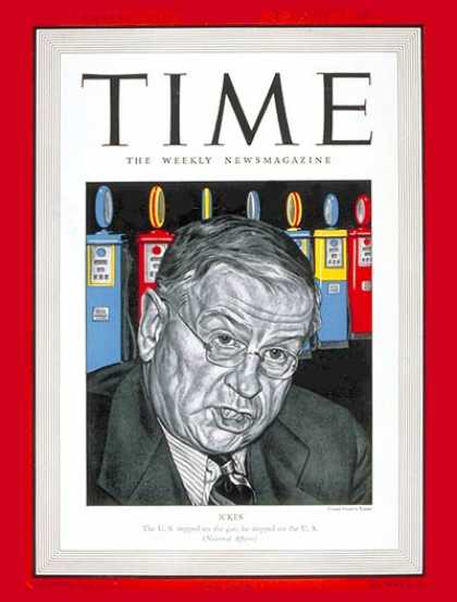 Time - Harold Ickes - Sep. 15, 1941 - World War II - Politics