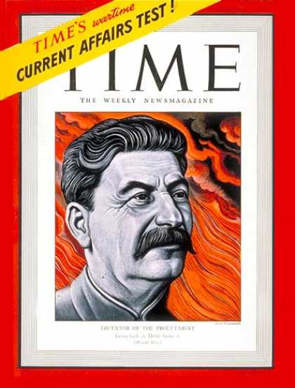 Time - Joseph Stalin - Oct. 27, 1941 - Russia - Communism
