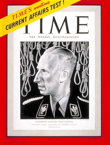 Time - Reinhard Heydrick - Feb. 23, 1942 - Germany - Military - World War II - Nazism