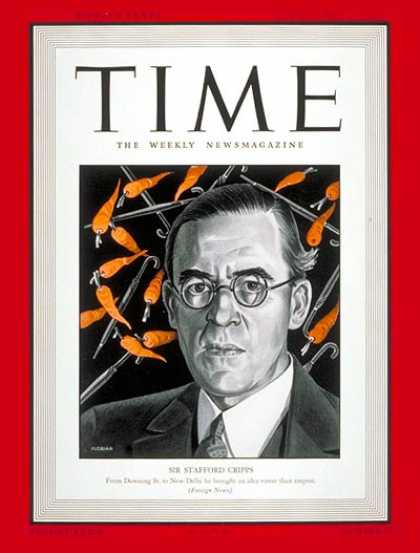 Time - Sir Stafford Cripps - Apr. 13, 1942 - Stafford Cripps - Great Britain - Marxism