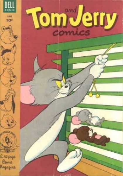 Tom & Jerry Comics 107 - Cat - Mice - Dell - Windowshade - Animals