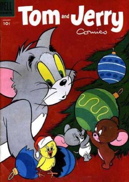 Tom & Jerry Comics 126 - Toms Christmas Present - Christmas - Decorating The Tree - Peep Squeek - The Bauble That Was An Egg