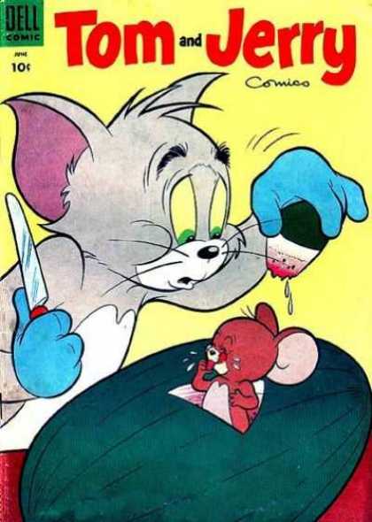 Tom & Jerry Comics 131 - Cat - Mouse - Knife - Watermelon - Gloves