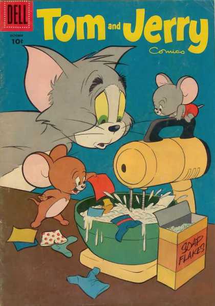 Tom & Jerry Comics 135 - Mixer - Clothes - Mouse - Cat - Soap