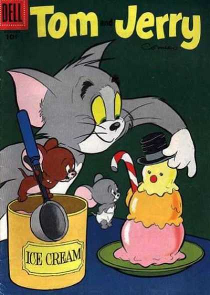Tom & Jerry Comics 136 - Cat - Mouse - Spoon - Ice Cream - Candy Cane