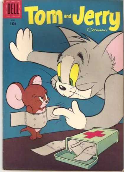 Tom & Jerry Comics 141 - Cat - Mouse - Band-aid - Ears - Fur