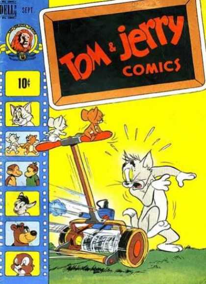 Tom & Jerry Comics 62 - Tom And Jerry - Cats - Mouse - Lawn Mower - Monkeys
