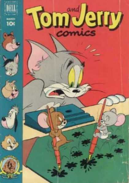 Tom & Jerry Comics 92 - Dell - Pen - Ink - Mouse - Cat