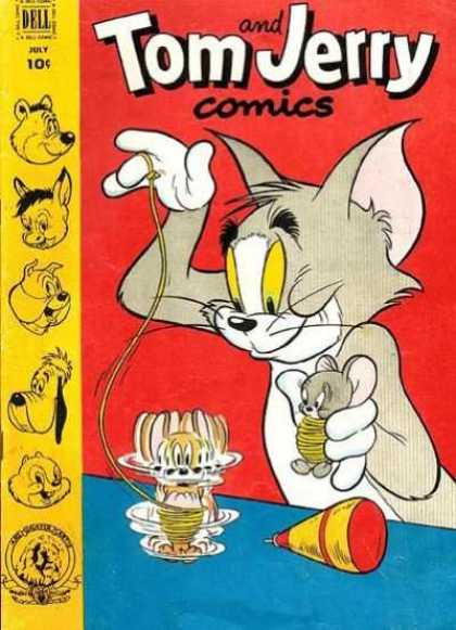 Tom & Jerry Comics 96 - Dell - July - 10 Cents - Cat - Mice