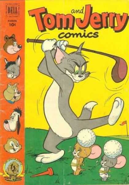 Tom & Jerry Comics 97 - Dell - Golf - Golf Club - Golf Balls - Droopy