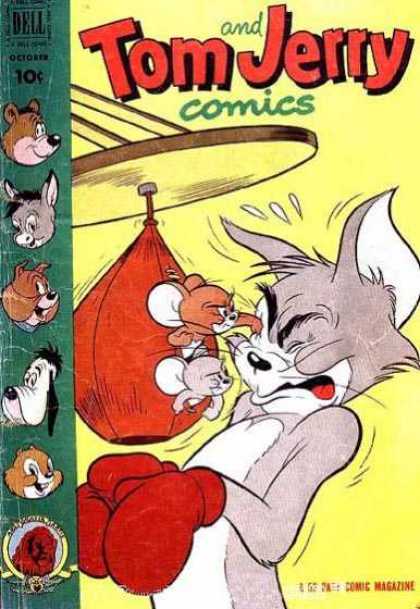 Tom & Jerry Comics 99 - Boxing Gloves - Punching Bag - Mouse - Cat - Eye