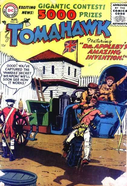 Tomahawk 42 - Union Jack - 5000 Prizes - Stagecoach - Approved By The Comics Code - Fort