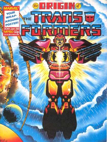 Transformers (UK) 150 - Marvel Comics - The Orgin Of - Sun - Moon - Missils