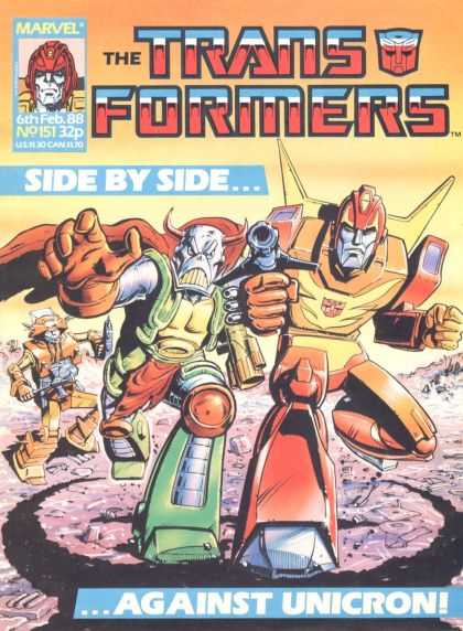 Transformers (UK) 151 - Gun - Marvel - Against - Unicron - Robots