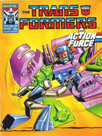 Transformers (UK) 157 - Robot - Machine - Gun - Blast - Fight