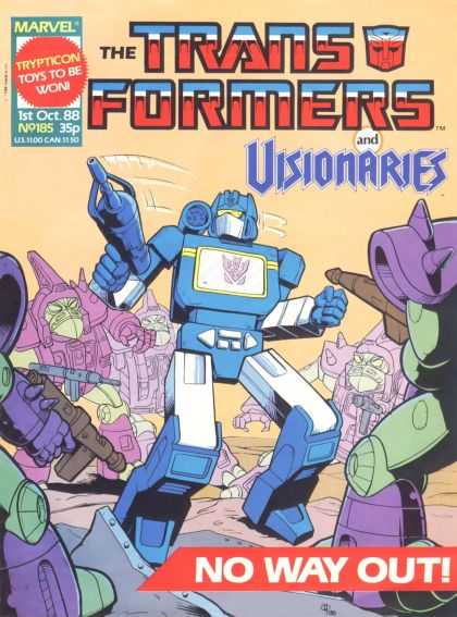 Transformers (UK) 185 - Marvel - Marvel Comics - The Transformers - Visionaries - Soundwave