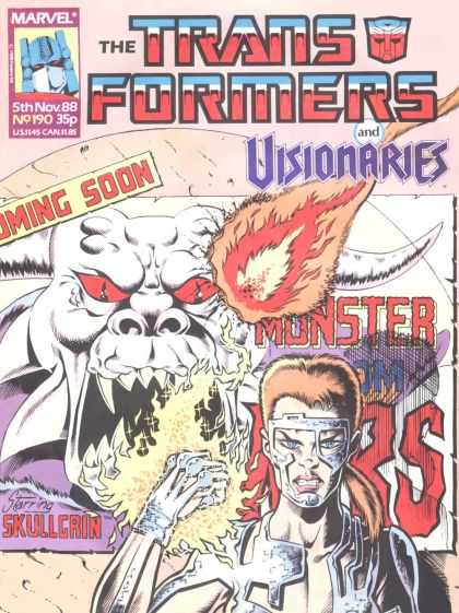 Transformers (UK) 190 - Marvel - Science Fiction - Visionaries - Cyborg - Uk