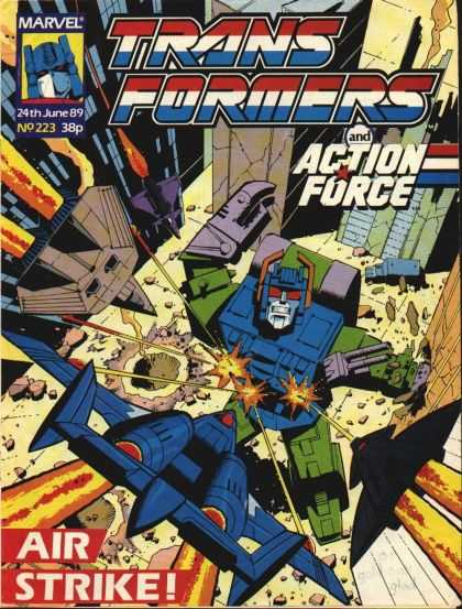 Transformers (UK) 223 - Trans Formers - Action Force - Jet - Robert Men - Fire