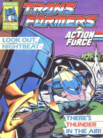 Transformers (UK) 231 - Look Out Nightbeat - Robot - Theres Thunder In The Air - Sea - Water