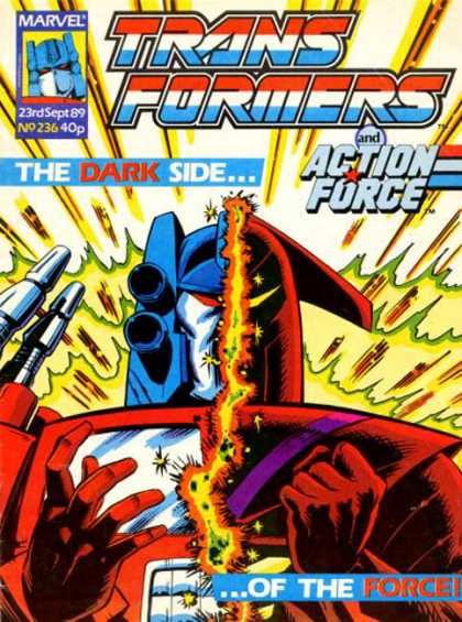 Transformers (UK) 236 - Action Force - The Dark Side - Marvel - Robot - No 236 40 Cents