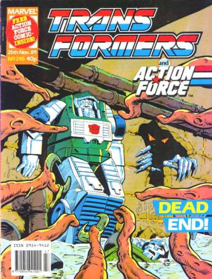 Transformers (UK) 245 - Action Force - Marvel - Pipes - Octopus - November