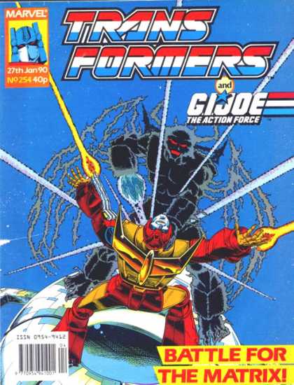 Transformers (UK) 254 - Gi Joe - The Action Force - Marvel - January - Robots
