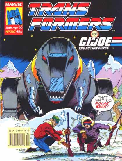 Transformers (UK) 267 - Gi Joe - Marvel - Crossover - Dinosaur Robot - Snowy