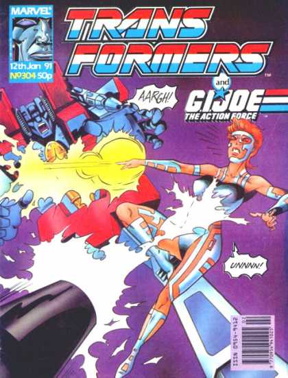 Transformers (UK) 304 - Transformers - Fighting - Lightning - Women - Guns